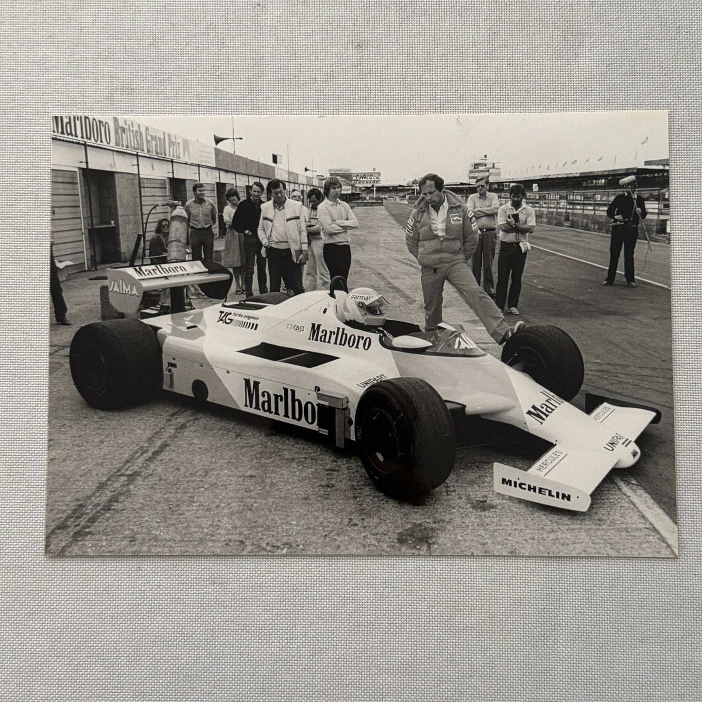 Niki Lauda Marlboro Racing Porsche TAG Turbo Car Photo Photograph Print