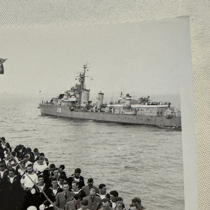 Royal Canadian Navy HMCS Crusader Military Ship Boat Destroyer 1954 Crew