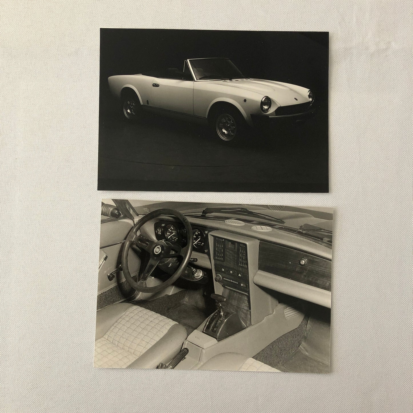 Fiat 2000 Spider Pininfarina Photo Photograph Lot of 2