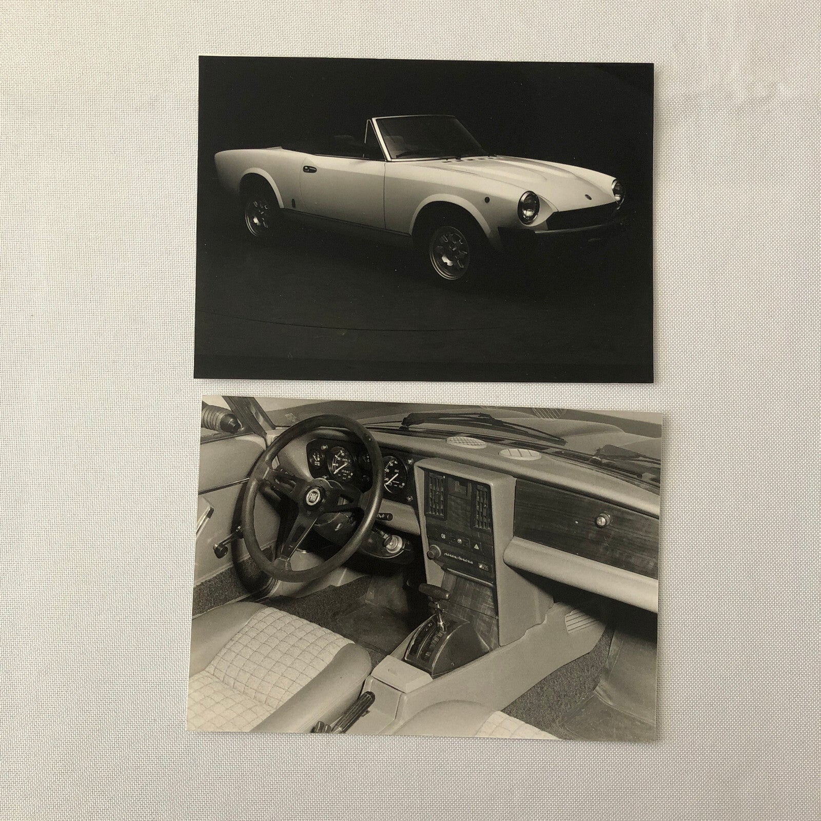 Fiat 2000 Spider Pininfarina Photo Photograph Lot of 2