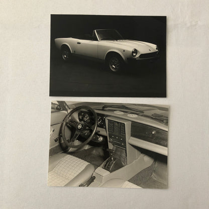 Fiat 2000 Spider Pininfarina Photo Photograph Lot of 2