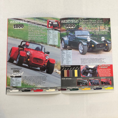 Westfield Kit Car Sports Cars Sales Brochure Catalog 1600 1800 SEiGHT