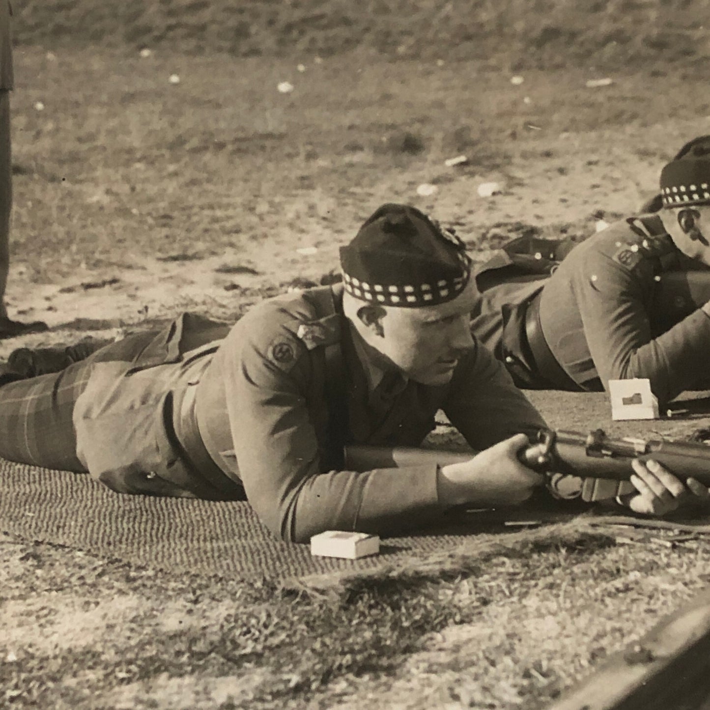 Vintage Press Photo Photograph Angus and Mearns Rifle Shooting Annual Event 1934