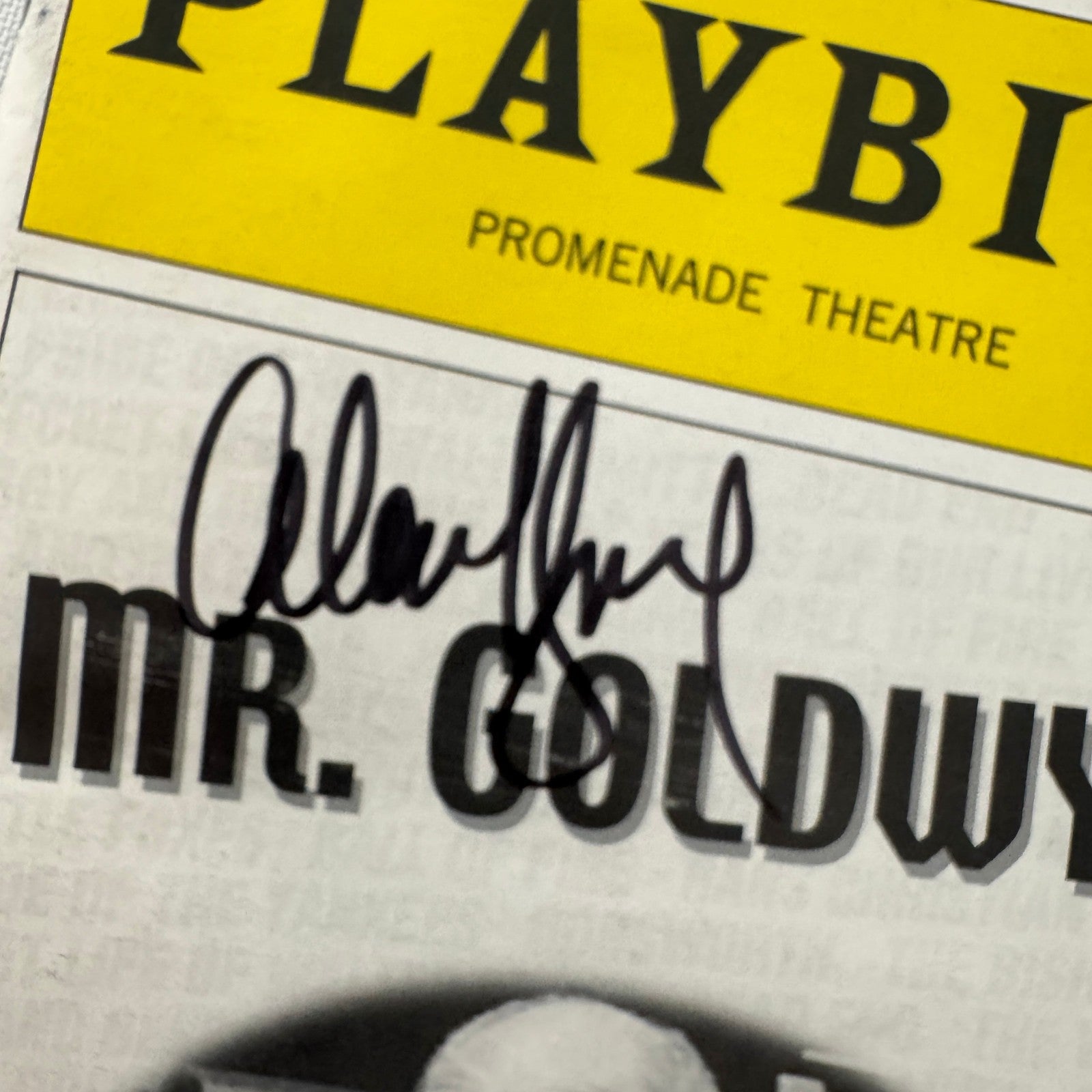 Mr Goldwyn Alan King Signed Playbill Program Autographed 2002