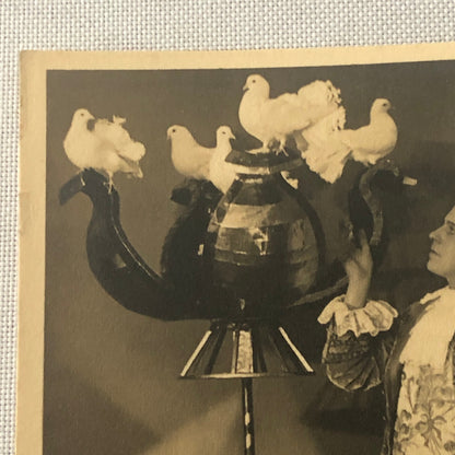 Circus Act with Birds Postcard Post Card Vintage Berlin Germany Fredy Lorano
