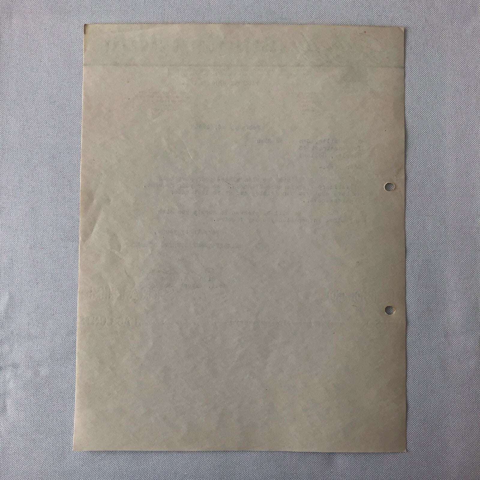 1946 Grizzly Manufacturing Company Letter Letterhead Bear Logo - Brake Lining 