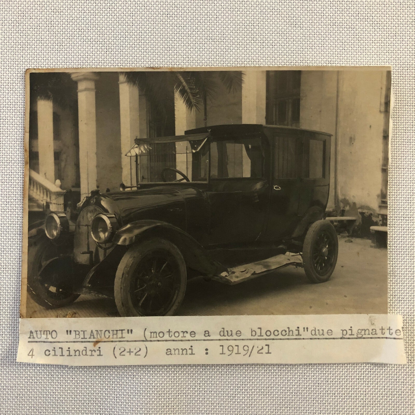 Antique Auto Bianchi Photo Photograph Image Car Automobile Vintage 