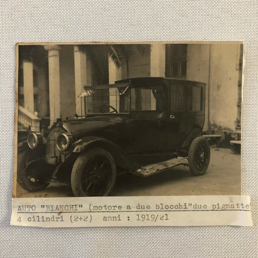 Antique Auto Bianchi Photo Photograph Image Car Automobile Vintage 
