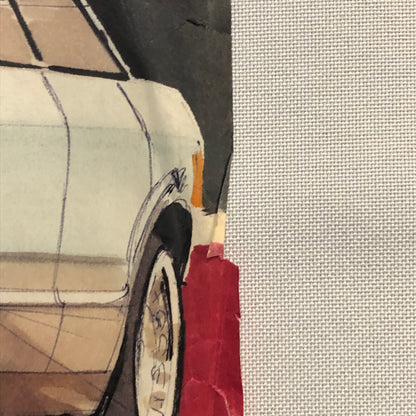 Styling Concept Automobile Illustration Art Drawing Sketch Vintage Ford Granada