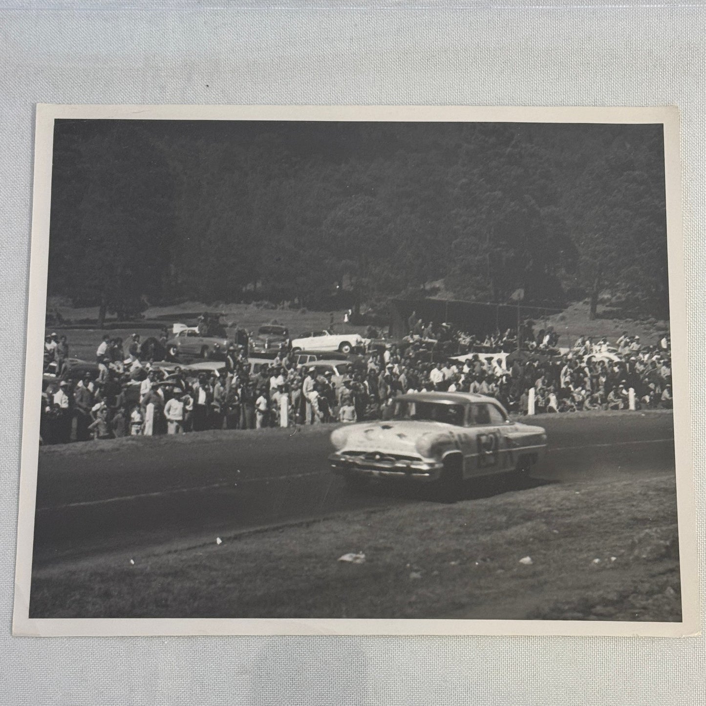 Vintage Racing Photo Photograph 1953 Lincoln Capri Chuck Stevenson Clay Smith