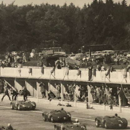 1957 Nurburgring 1000KM Start Racing Photo Jesse L Alexander Mercedes Porsche +