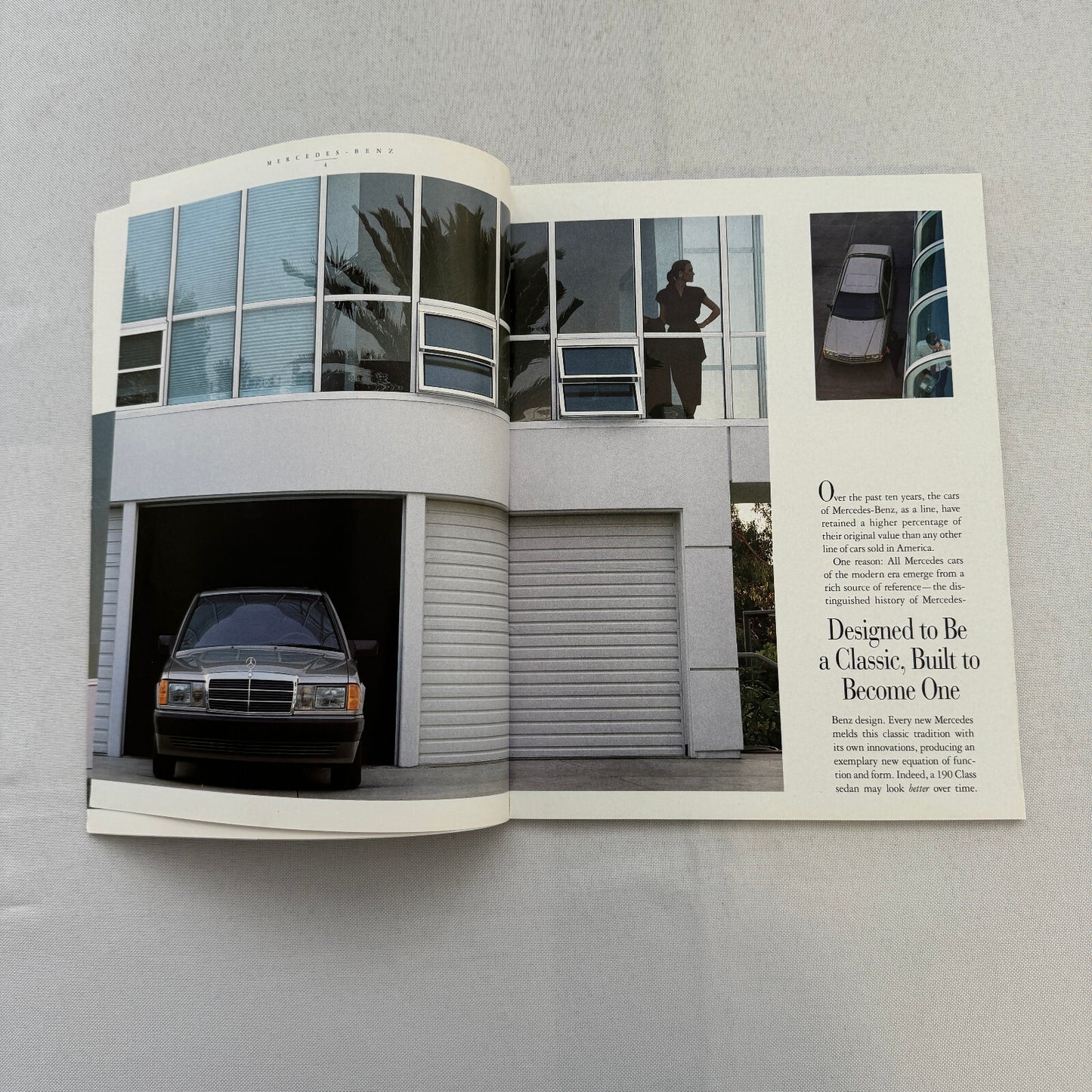 1990 Mercedes Benz 190 Class Car Sales Brochure Catalog Advertising Vintage