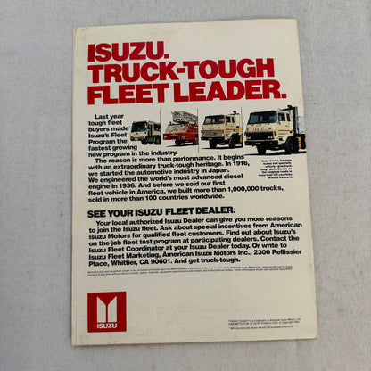 1984 Isuzu Sales Brochure Catalog Trooper II I-Mark P'Up Pickup IMark I Mark Pup