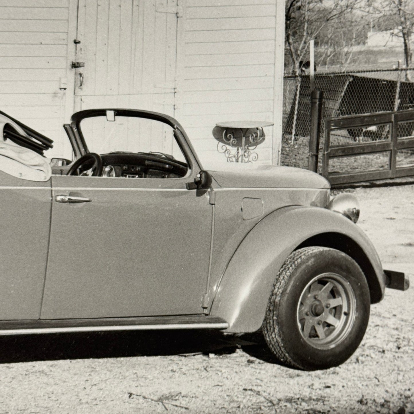 Vintage Volkswagen Beetle Convertible Custom Car Photo Photograph Print