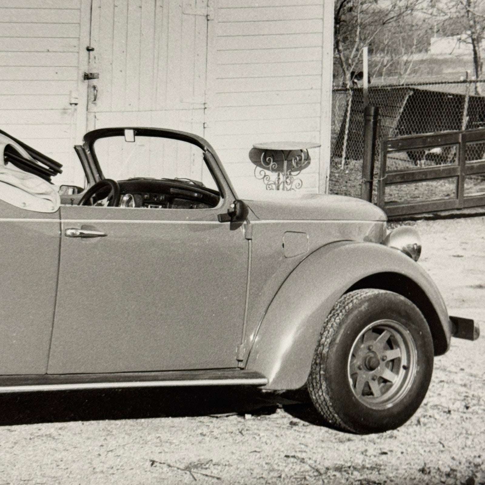 Vintage Volkswagen Beetle Convertible Custom Car Photo Photograph Print