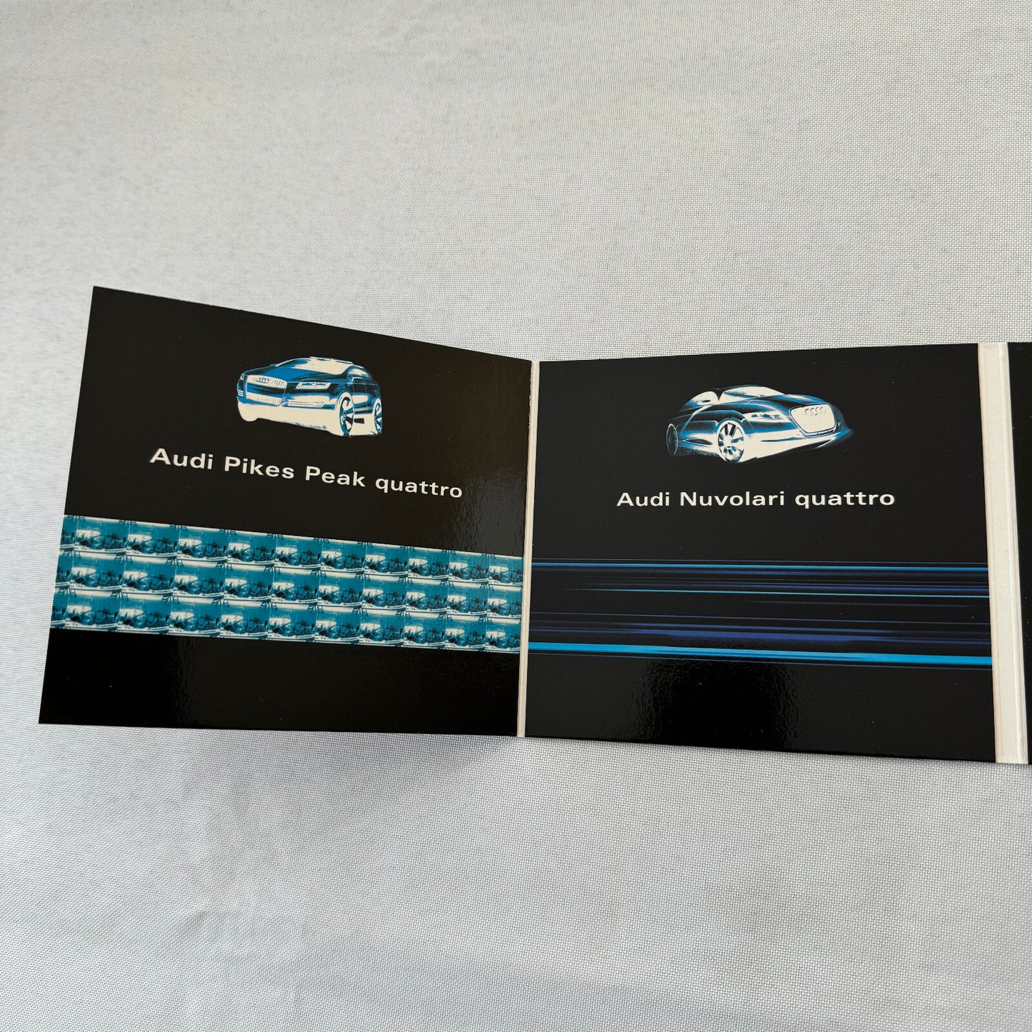 Audi Concept Car Prototype Press Kit CD Le Mans Quattro Pikes Peak Nuvolari R8