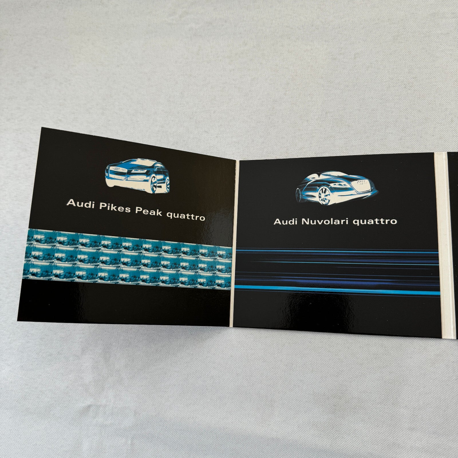 Audi Concept Car Prototype Press Kit CD Le Mans Quattro Pikes Peak Nuvolari R8