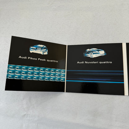 Audi Concept Car Prototype Press Kit CD Le Mans Quattro Pikes Peak Nuvolari R8