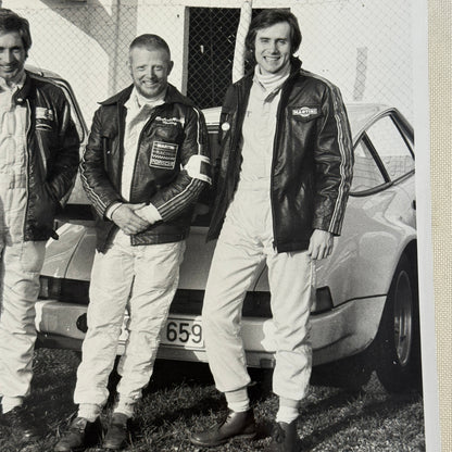 Porsche Martini Racing Team Photo Photograph Herbert Muller Gijs Van Lennep +