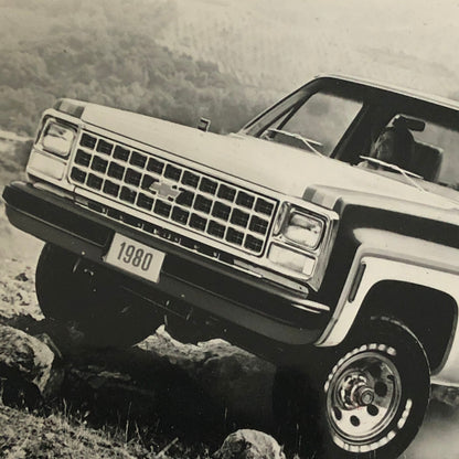 1980 Chevrolet Pickup Press Photo Photograph Print Chevy Pick Up