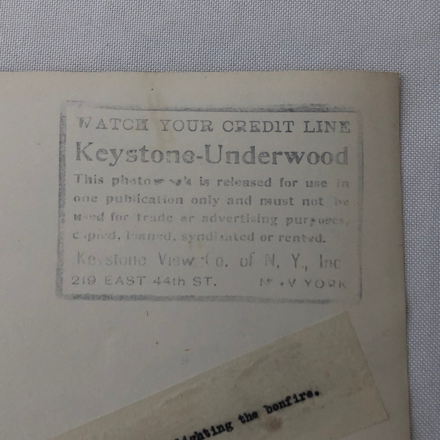 Press Photo Photograph People Raking Leaves Keystone Underwood