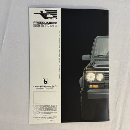 1991 Bertone Freeclimber SUV Sales Brochure BMW Bertone Free Climber GERMAN