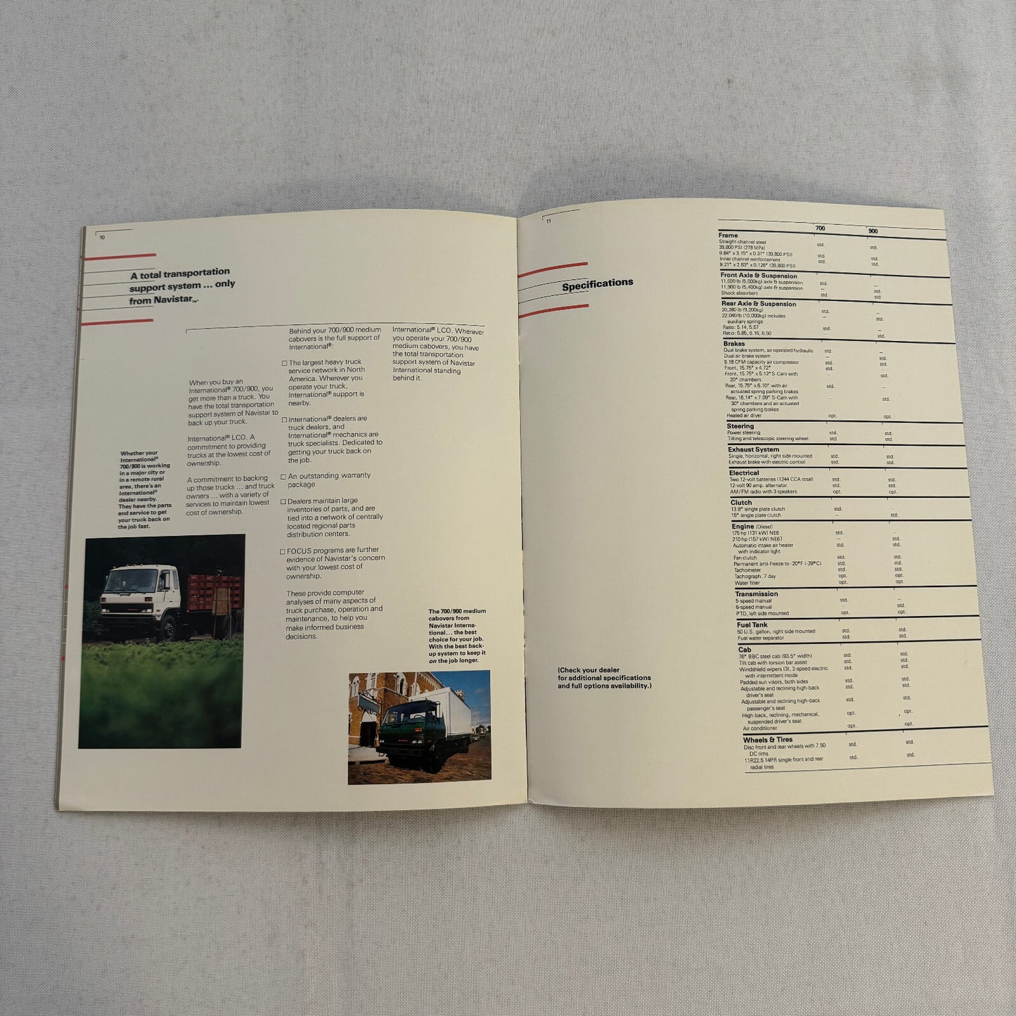 International Truck 700 and 900 Series Medium Cabover Sales Brochure Catalog