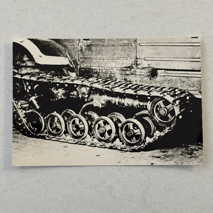 Tank Tracks Vintage Photo Photograph Military Image Print