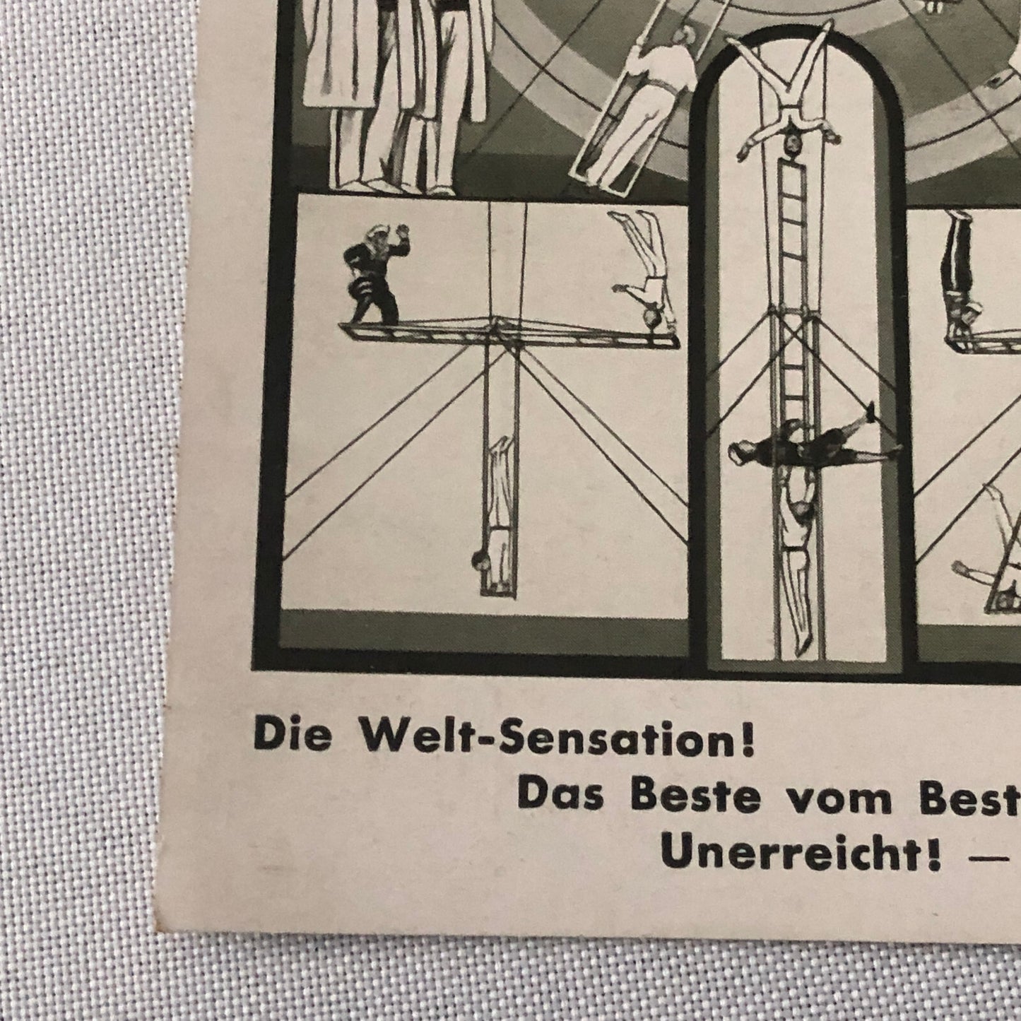 Circus Acrobat Act Postcard Post Card Vintage 4 Original Bonellys