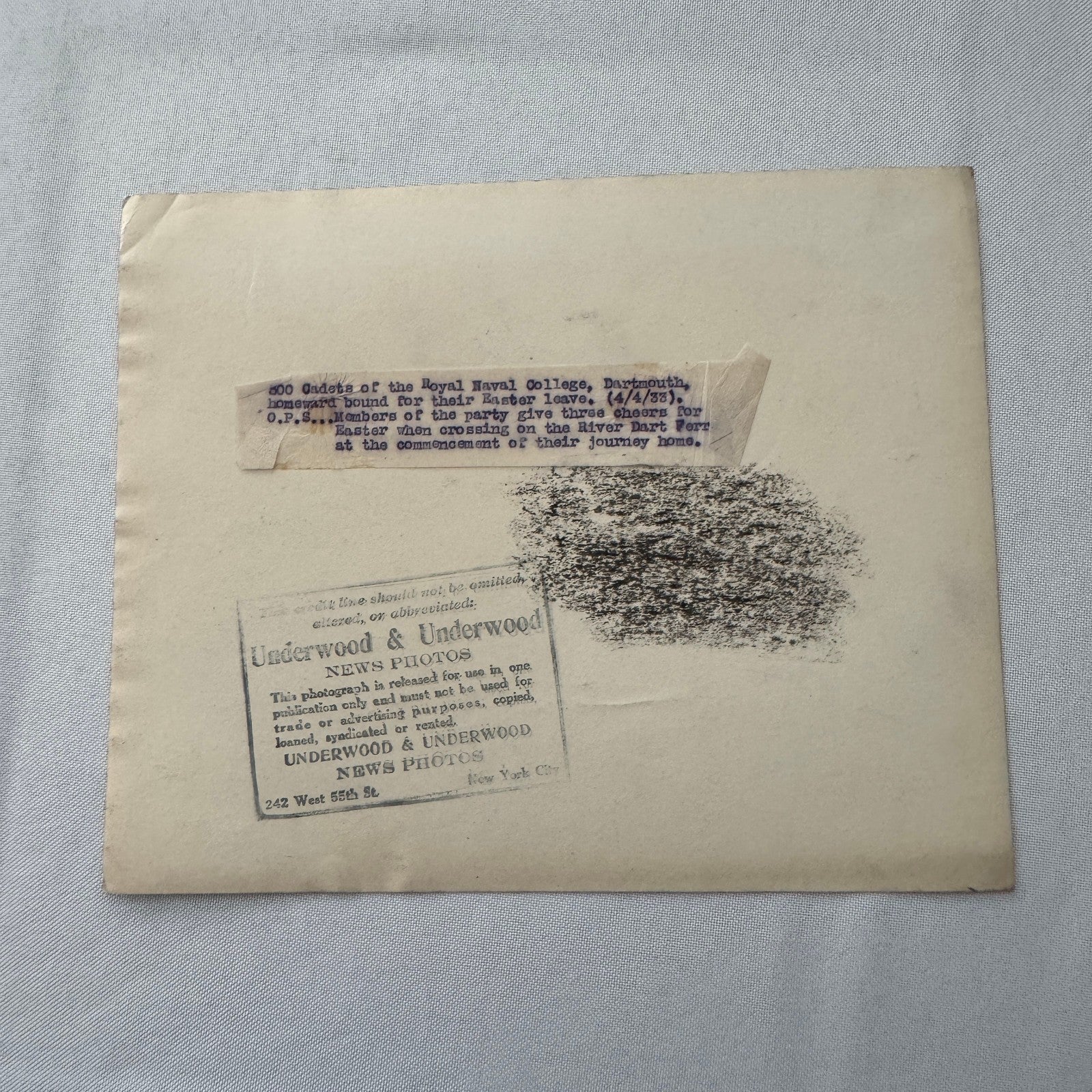 Royal Naval College Dartmouth UK Cadets Easter Leave Press Photo Photograph 1933