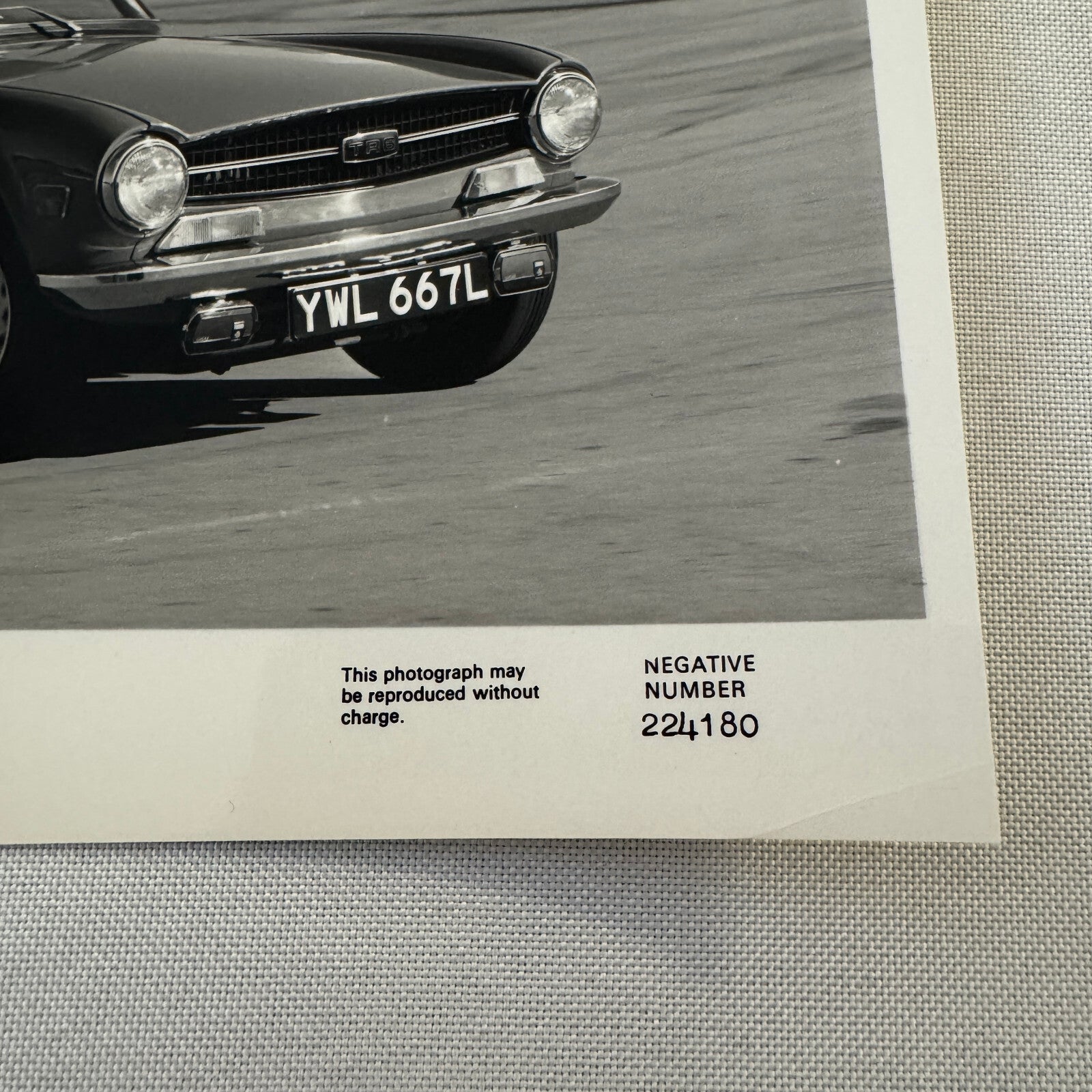 Triumph TR6  Car Factory Press Photo Photograph British Leyland 1973
