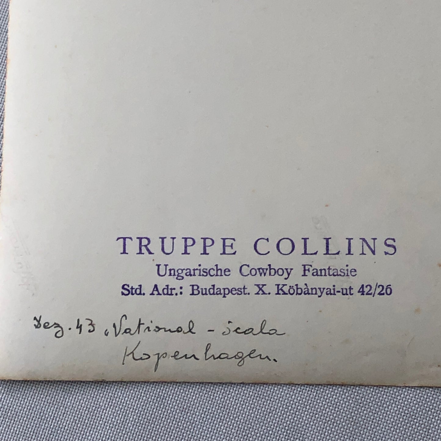 Circus Performer Wild West Show Rope Act Troupe Collins Vintage Photo German