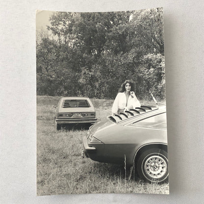 Vintage Car with Model Photo Photograph Lot of 4x Chevrolet Monza +