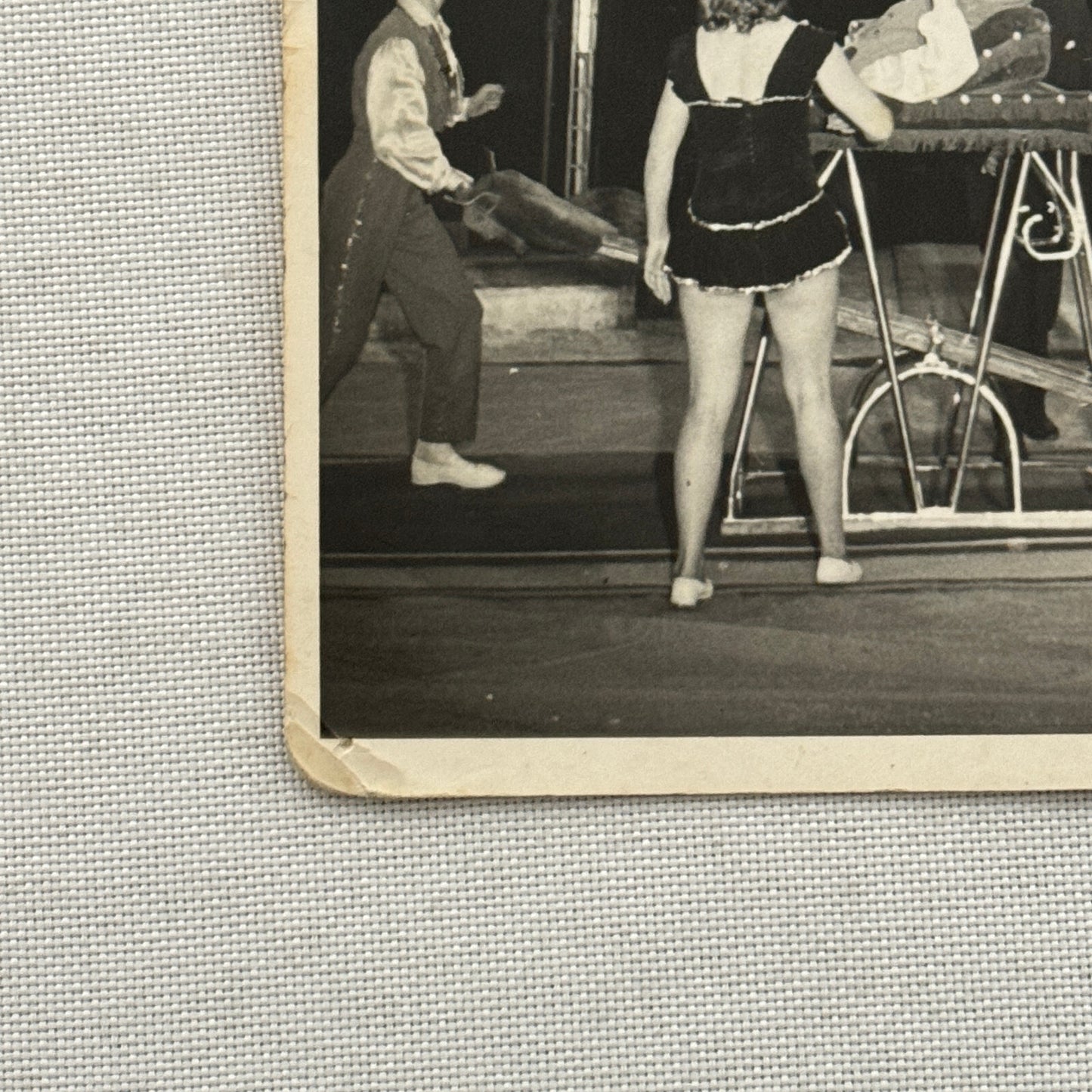 Vintage Circus Acrobat Tumbling Act Real Photo Postcard Post Card European