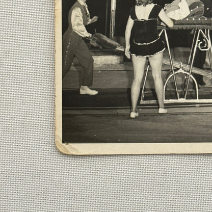 Vintage Circus Acrobat Tumbling Act Real Photo Postcard Post Card European