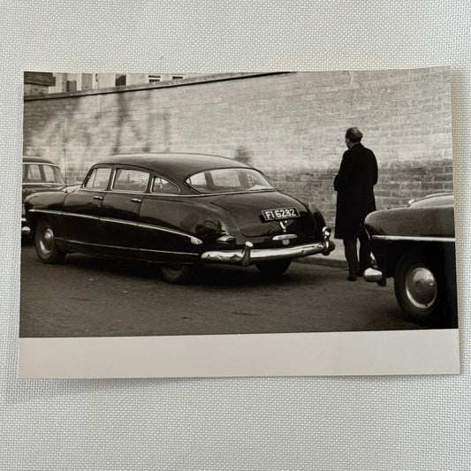 Vintage Car Automobile on Street Photo Photograph Print European Unidentified