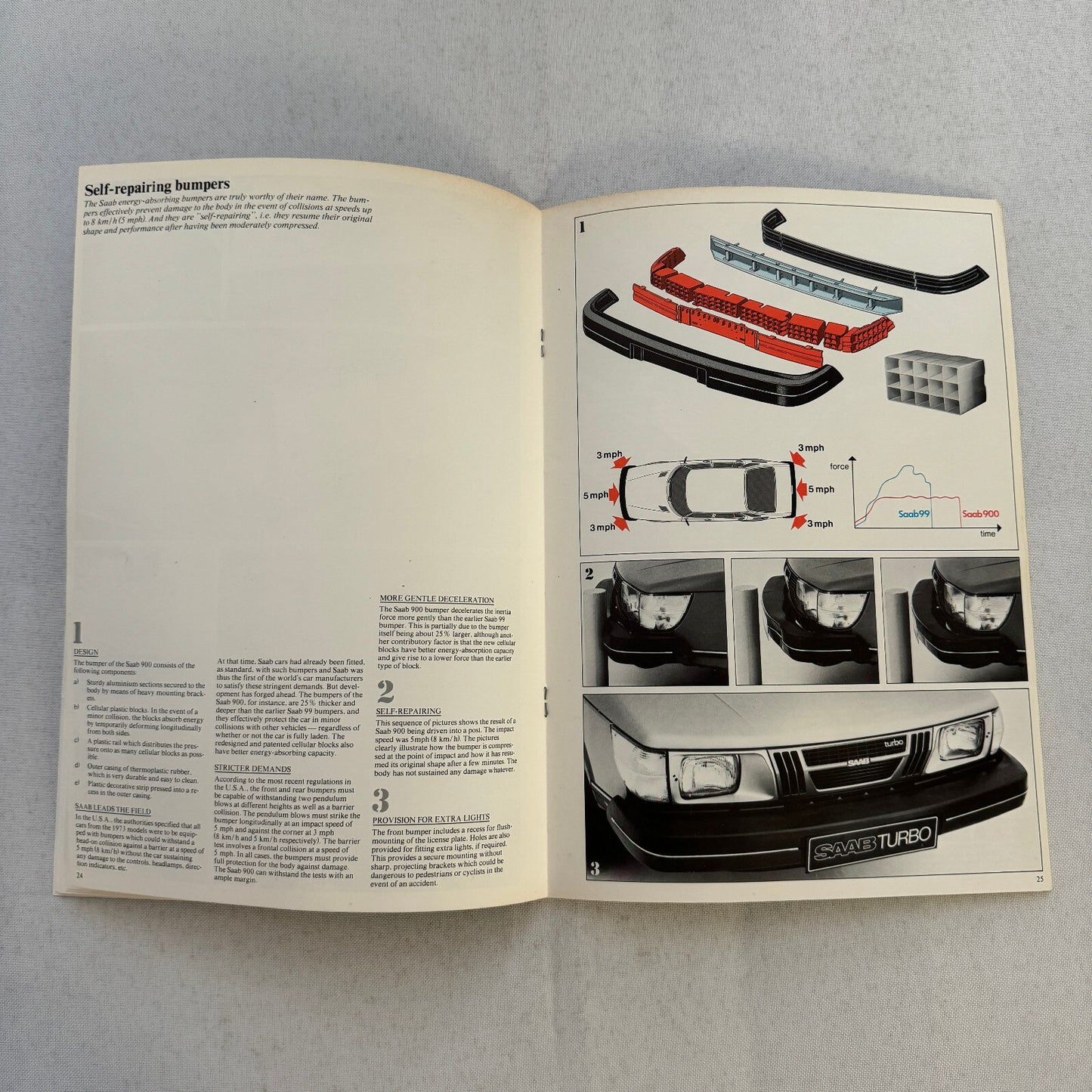 Saab 900 Engineering Features Book Brochure 1979 Saab 900 Turbo GLi EMS GLE
