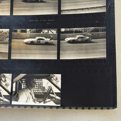 Vintage NASCAR Racing Photo Contact Sheet Motorsport Charger Daytona