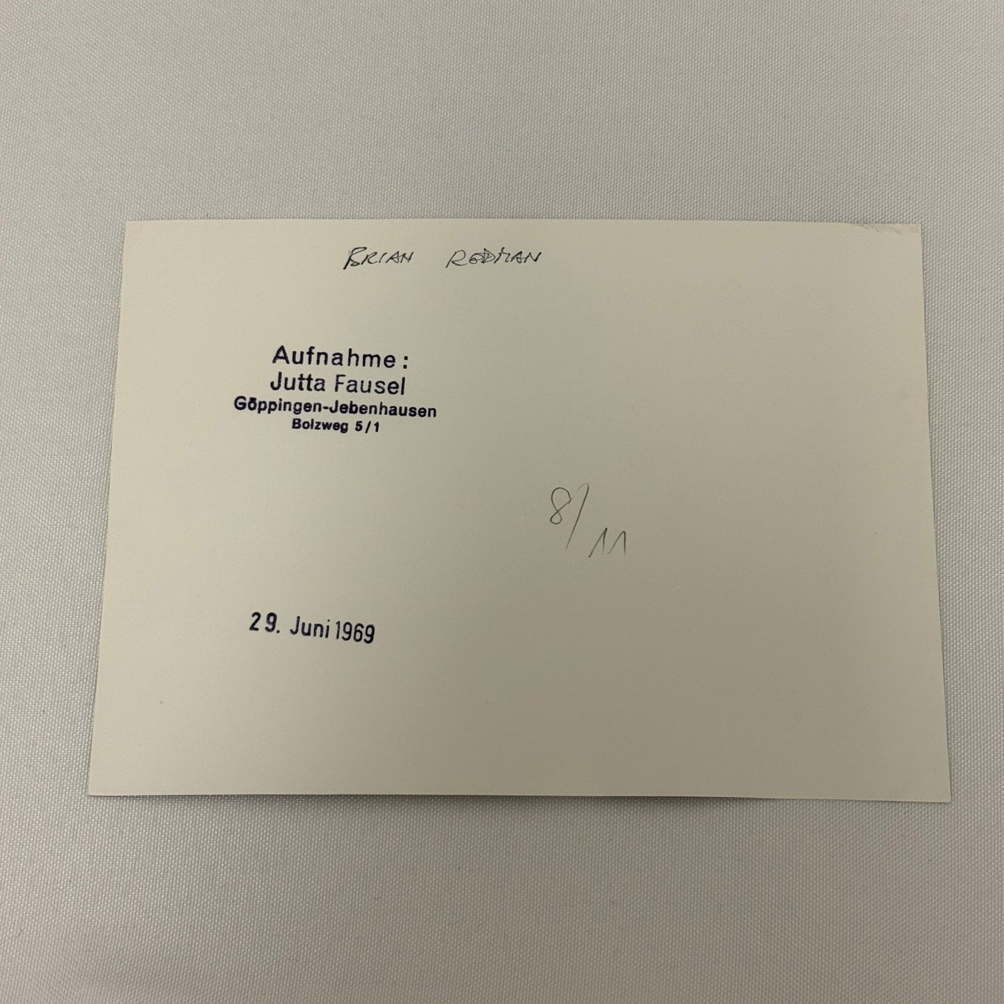 Vintage Racing Photo Brian Redman Driver Motorsport Photograph 1969