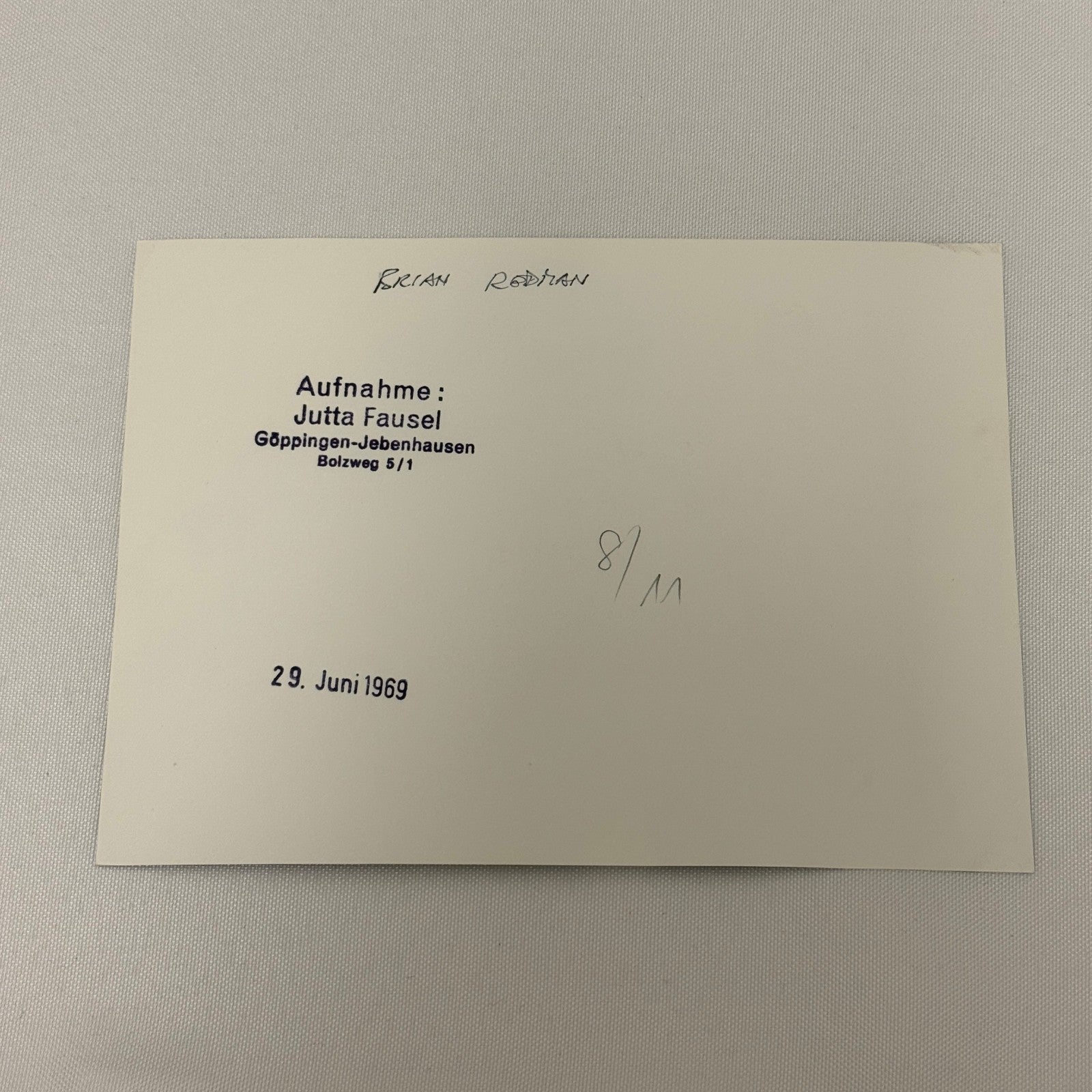 Vintage Racing Photo Brian Redman Driver Motorsport Photograph 1969