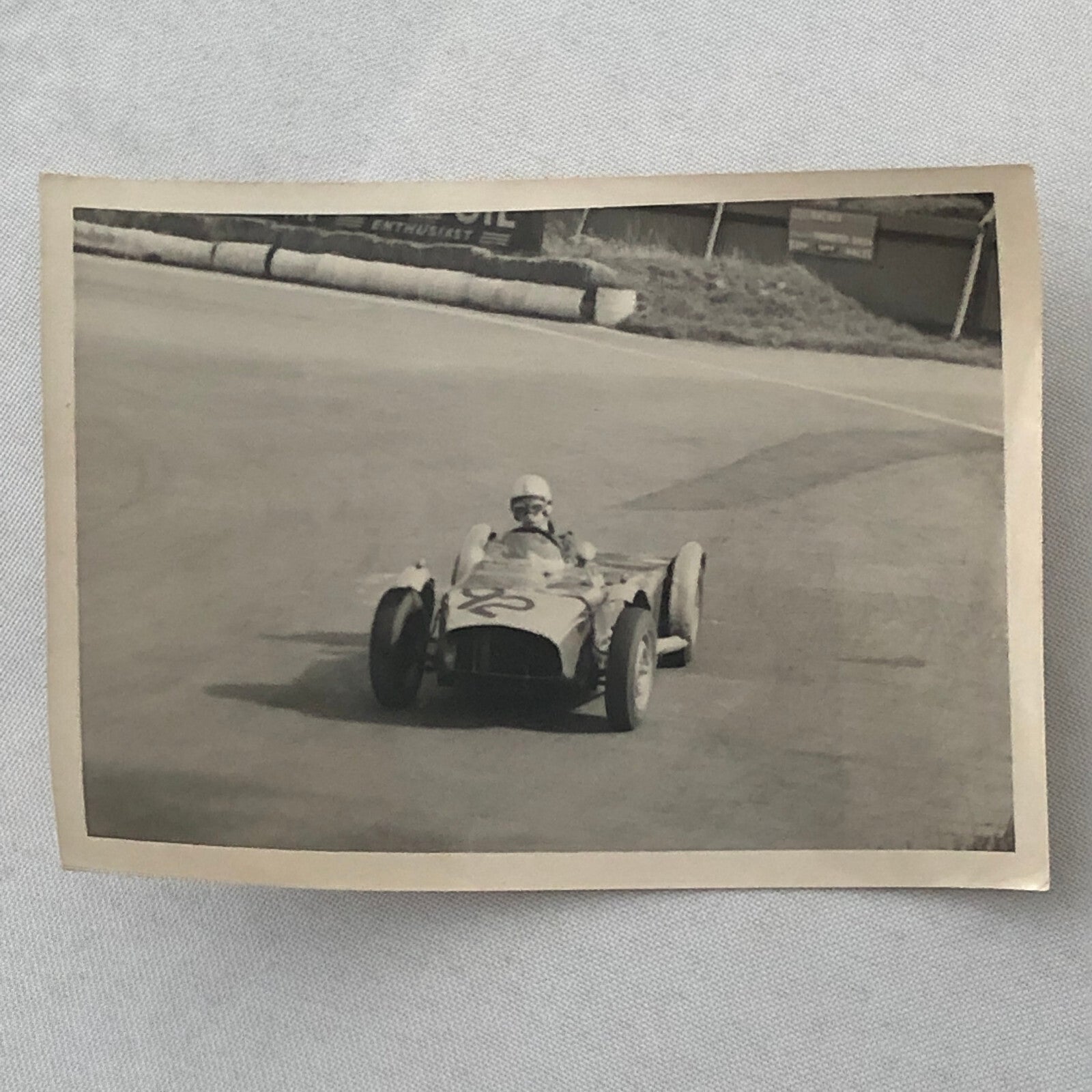 Vintage Car Automobile Racing Photo Photograph Print - Tag REA22E4