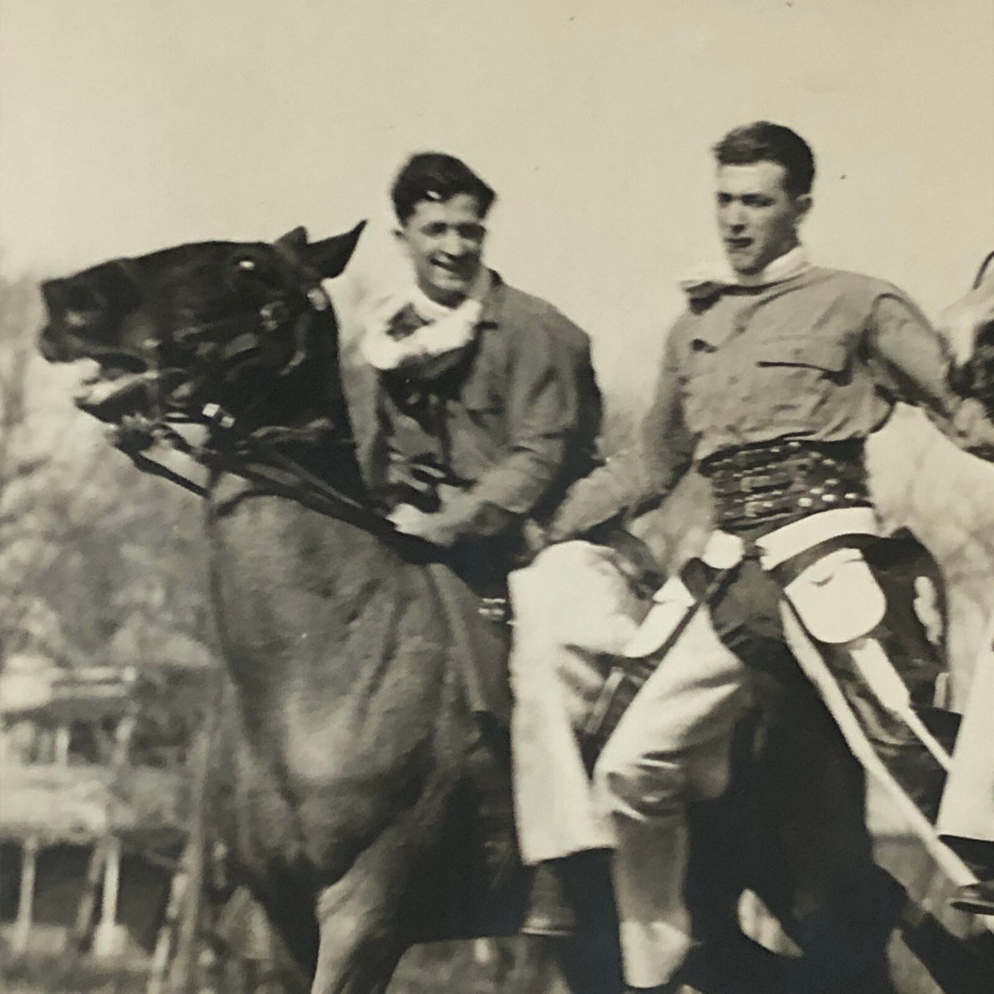 Press Photo Photograph Horse Stunt Show Cavalry 1932 Underwood & Underwood