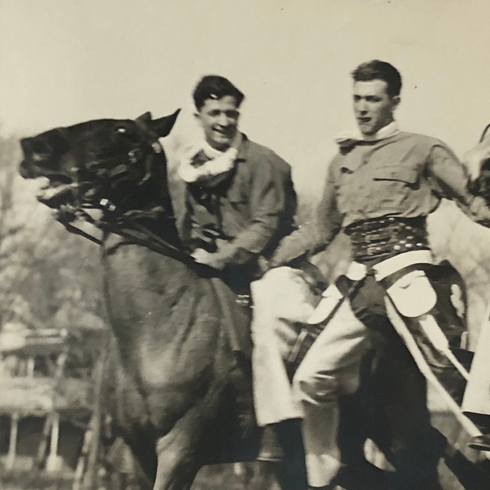 Press Photo Photograph Horse Stunt Show Cavalry 1932 Underwood & Underwood
