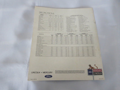 1970 Mercury Sales Brochure Catalog Marquis Marauder Monterey