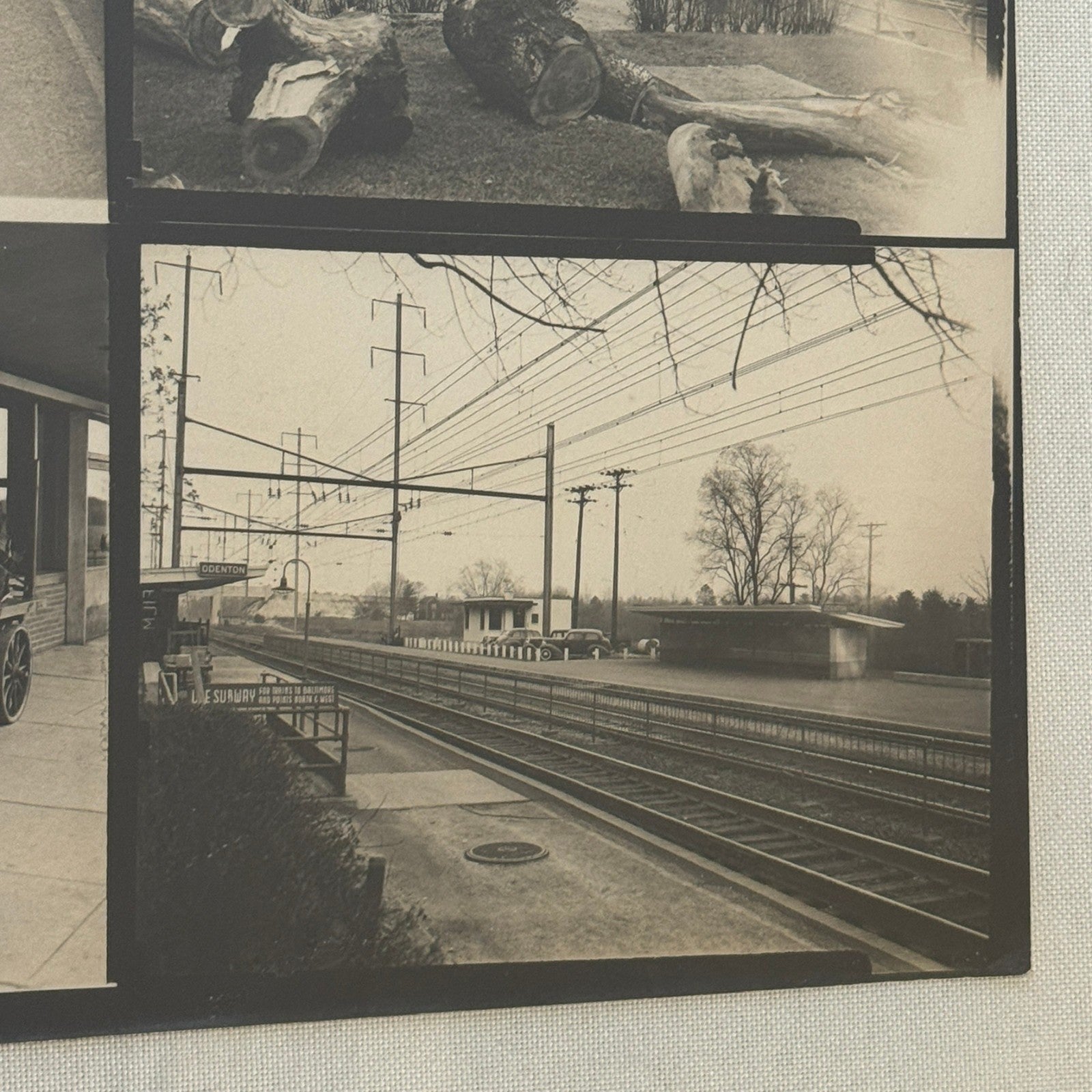 Vintage Pennsylvania Railroad Photo Contact Sheet Photograph Al Paul Lefton PRR