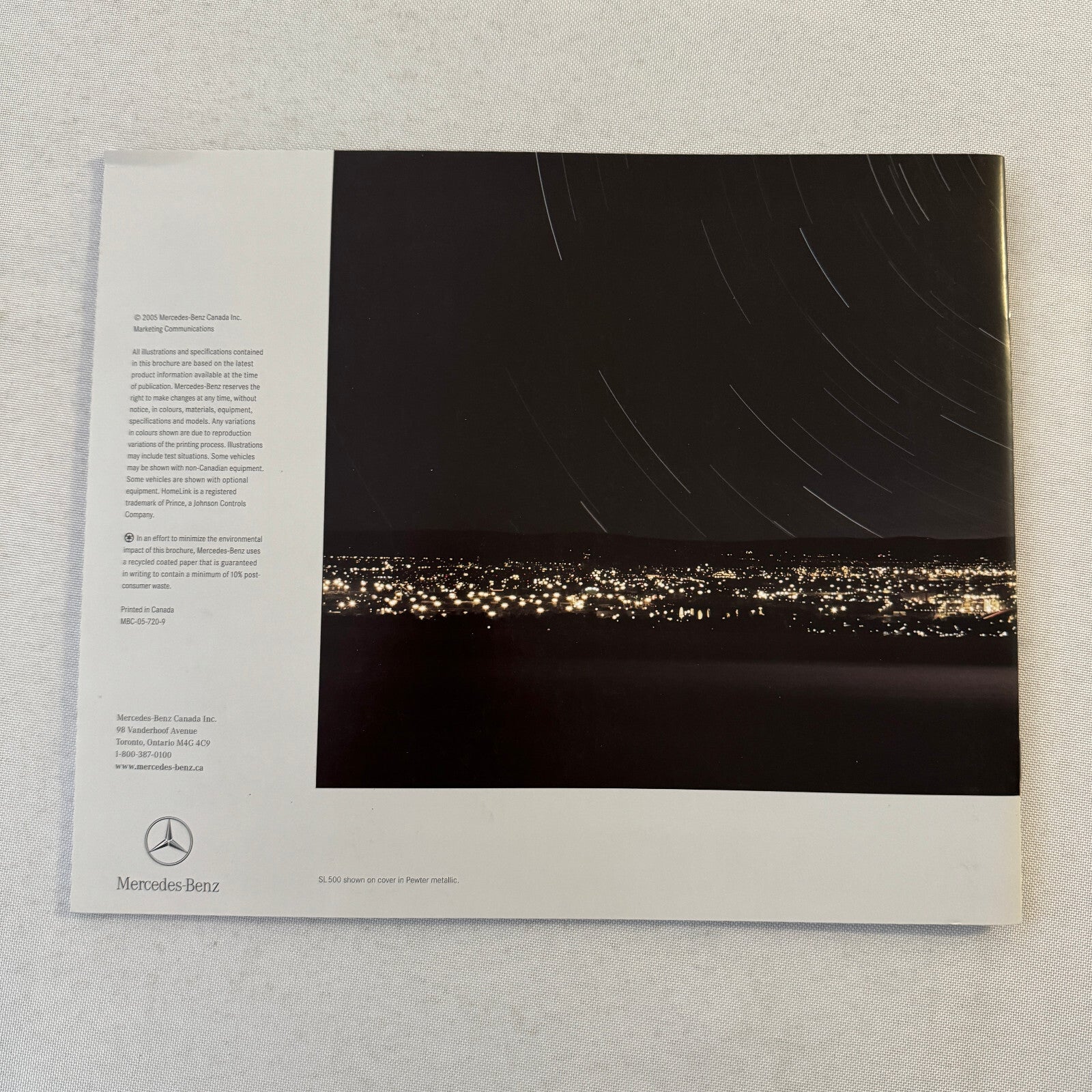 2006 Mercedes Benz SL Class Sales Brochure Catalog SL500 SL600 SL 55 AMG 500 600