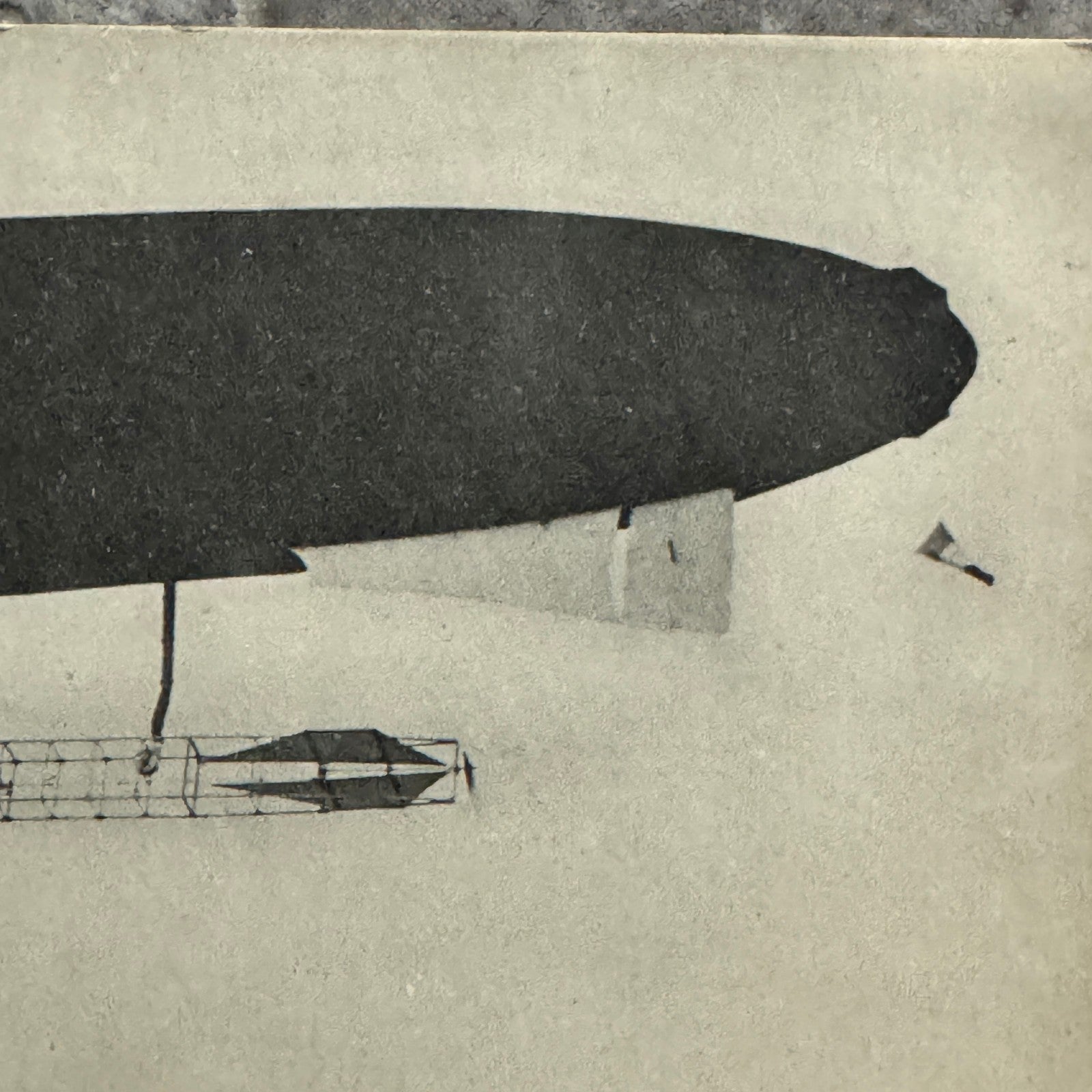 Vintage Zeppelin Airship Dirigible Postcard Post Card French 1909 Le Zodiac