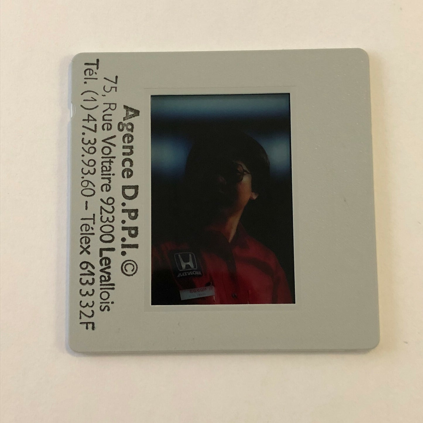 Honda Chief Engineer Osamu Goto DPPI 35MM Press Photo Slide Honda F1 Racing 