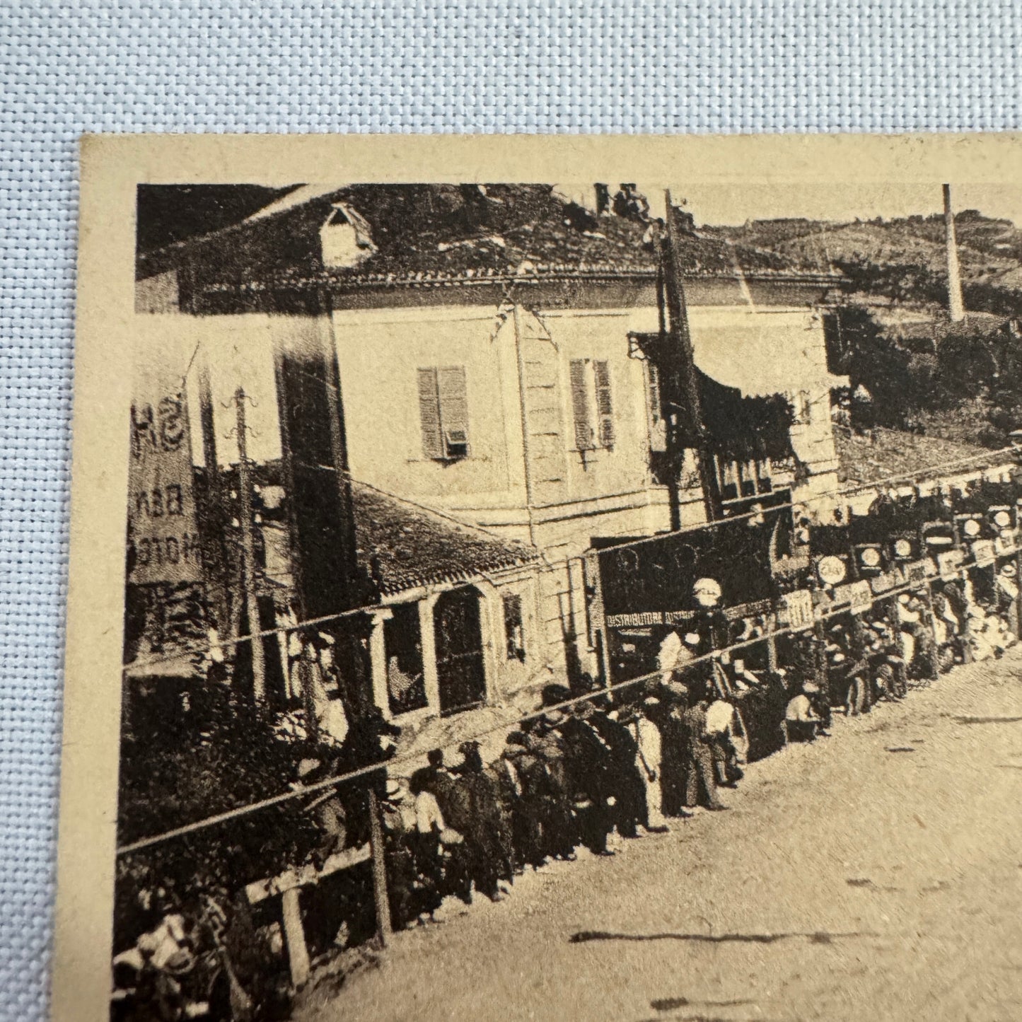 Vintage Racing Car Postcard Post Card Pescara Riviera Coppa Acerbo La Partenza