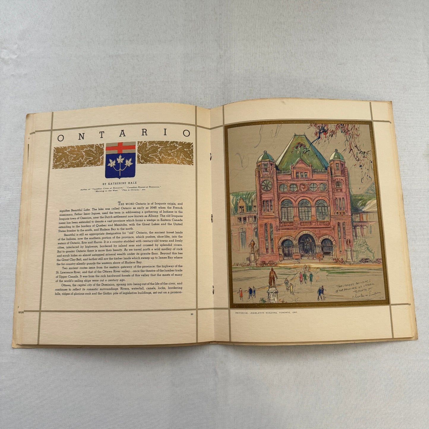 1939 The Spirit of Canada King George VI and Queen Elizabeth Visit Book